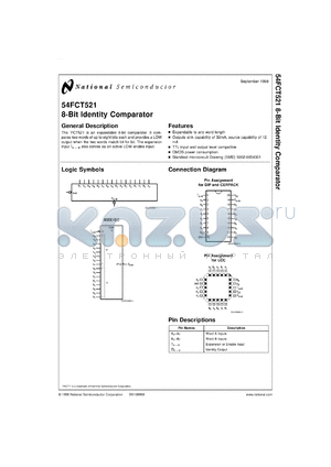 5962-88543012A datasheet - 8-Bit Identity Comparator