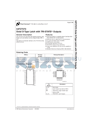 54FCT573MW8 datasheet - Octal D-Type Latch with TRI-STATE Outputs