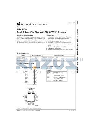 5962-89513012A datasheet - Octal D-Type Flip-Flop with TRI-STATE Outputs