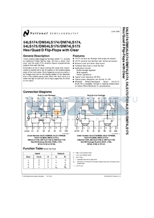 JM38510/30107SE datasheet - Quad D Flip-Flop with Clear and Complementary Outputs