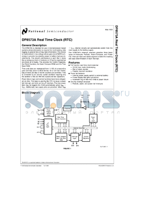 DP8573AVX datasheet - Real Time Clock (RTC)