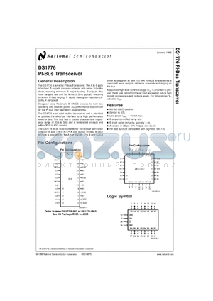 DS1776MD8 datasheet - Pi-Bus Transceiver