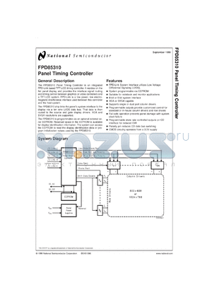 FLINK3V-TCON datasheet - Panel Timing Controller