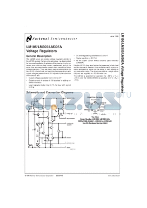 LM105H-MLS datasheet - Voltage Regulators