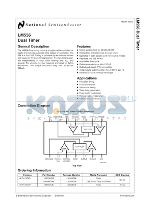 LM556J-MIL datasheet - Dual Timer