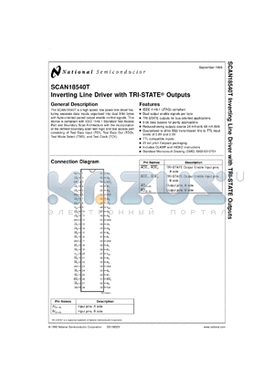 5962-9312701MXA datasheet - Inverting Line Driver with TRI-STATE Outputs