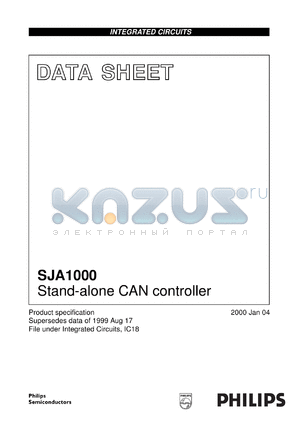 SJA1000/N1 datasheet - Stand-alone CAN controller