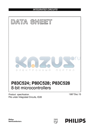 P80C528EBA/02 datasheet - 8-bit microcontrollers