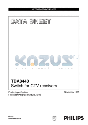 TDA8440/C3 datasheet - Switch for CTV receivers