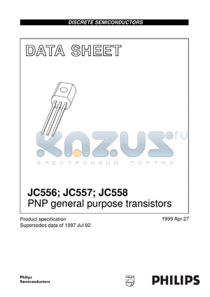JC556A datasheet - PNP general purpose transistors