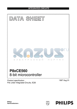 P83CE560EFB/100 datasheet - 8-bit microcontroller