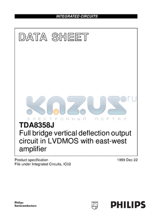 TDA8358J/N1 datasheet - Full bridge vertical deflection output circuit in LVDMOS with east-west amplifier