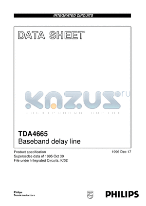 TDA4665/V5 datasheet - Baseband delay line