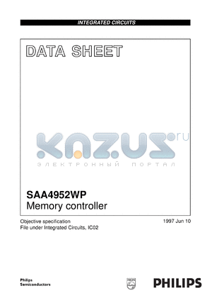 SAA4952WP/V1 datasheet - Memory controller