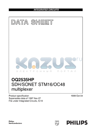 OQ2535WC/C4 datasheet - SDH/SONET STM16/OC48 multiplexer