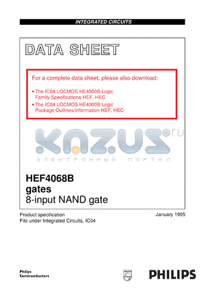 HEC4068BDB datasheet - 8-input NAND gate