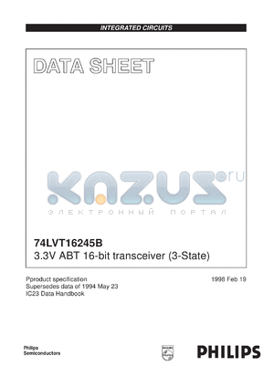 74LVT16245B-1DGG datasheet - 3.3V ABT 16-bit transceiver (3-State)