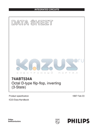 74ABT534D datasheet - Octal D-type flip-flop, inverting (3-State)