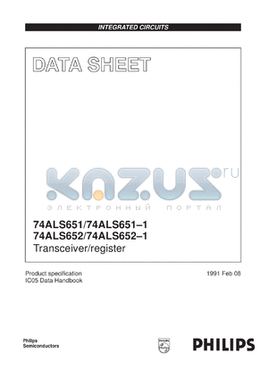 N74ALS651-1D datasheet - Transceiver/register