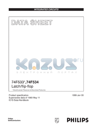 N74F533N datasheet - Latch/flip-flop