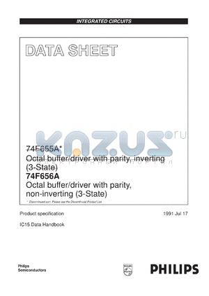 I74F655AD datasheet - Octal buffer/driver with parity, non-inverting (3-State)