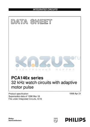 PCA1462U/7 datasheet - 32 kHz watch circuits with adaptive motor pulse