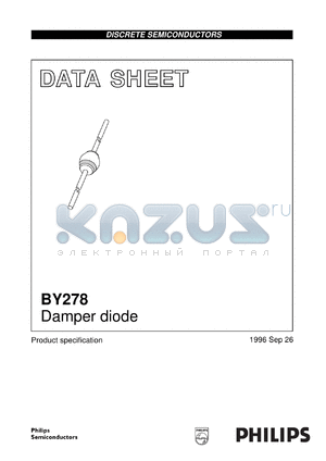 BY278/20 datasheet - Damper diode