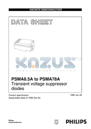 PSMA10A datasheet - Transient voltage suppressor diodes