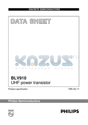 BLV910/P datasheet - UHF power transistor
