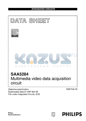 SAA5284GP/M1 datasheet - Multimedia video data acquisition circuit