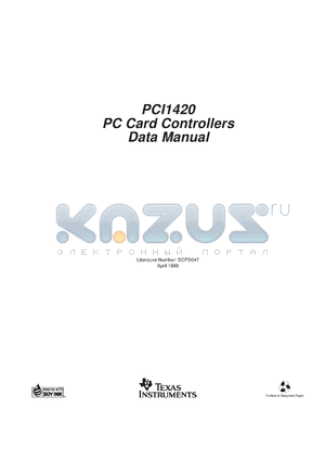 PCI1420GHK datasheet - PC CARD CONTROLLER