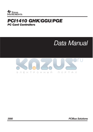 PCI1410AGHK datasheet - PC CARD CONTROLLER