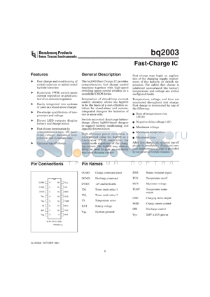 DV2003S1 datasheet - COMPLETE CHARGE MANAGEMENT WITH INTEGRATED PWM SWITCHING CONTROLLER