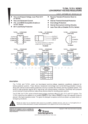 TL751L12CPS datasheet - LOW DROPOUT PNP, LOW CURRENT VOLTAGE REGULATOR WITH SHUTDOWN