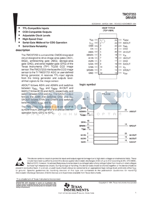 TMC57253DSB-X datasheet - TC255 DRIVER