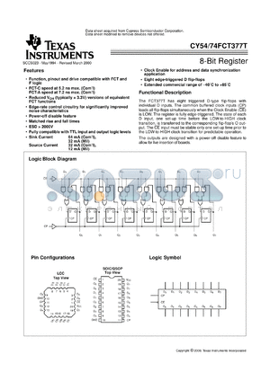 5962-9221902M2A datasheet - OCTAL D-TYPE FLIP-FLOPS WITH ENABLE
