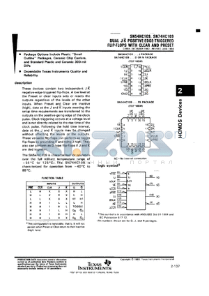 JM38510/65304BEA datasheet - DUAL J-K POSITIVE-EDGE-TRIGGERED FLIP-FLOPS WITH CLEAR AND PRESET