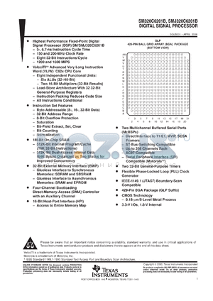 5962-9857801QXA datasheet - FIXED POINT DIGITAL SIGNAL PROCESSOR, MILITARY