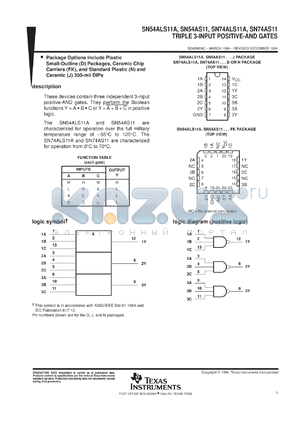 JM38510/37402B2A datasheet - TRIPLE 3-INPUT POSITIVE-AND GATES