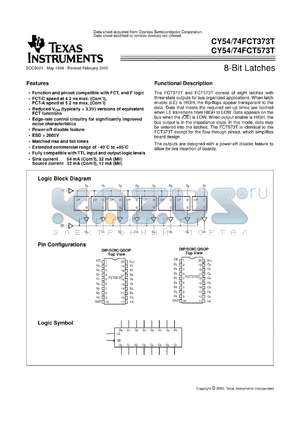 5962-9221701MRA datasheet - OCTAL TRANSPARENT D-TYPE LATCHES WITH 3-STATE OUTPUTS