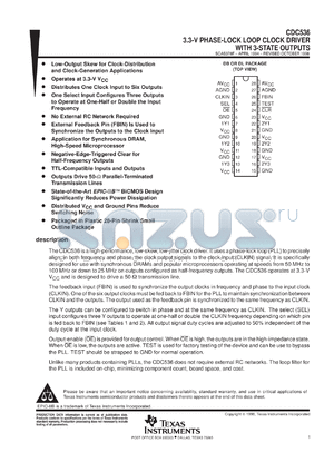 CDC536DBR datasheet - 3.3VDRIVER