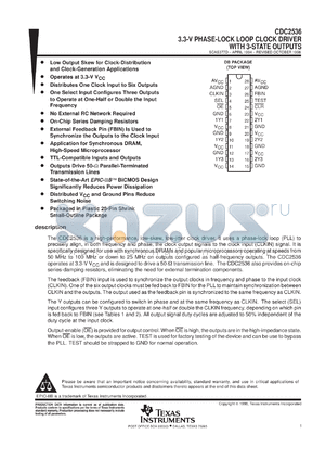 CDC2536DLR datasheet - 3.3VDRIVER