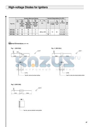 SHV-30J datasheet - High-Voltage Rectifier Diode For Ignition Coil