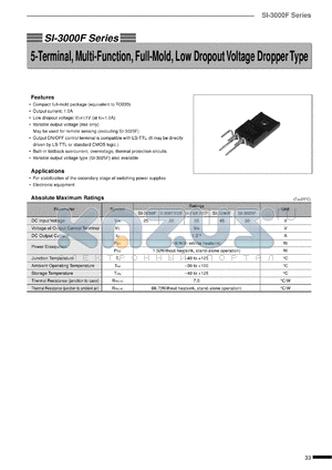 SI-3050FA datasheet - Linear Regulator IC