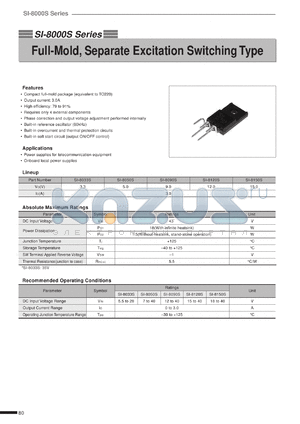 SI-8090SS datasheet - Switching Regulator IC