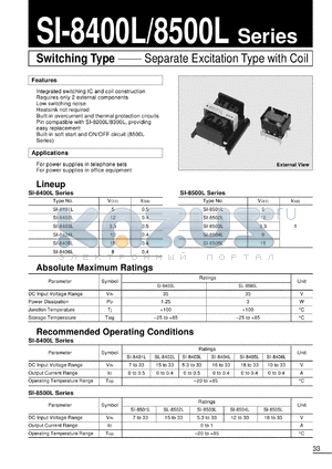 SI-8404L datasheet - Switching Regulator IC with Coil