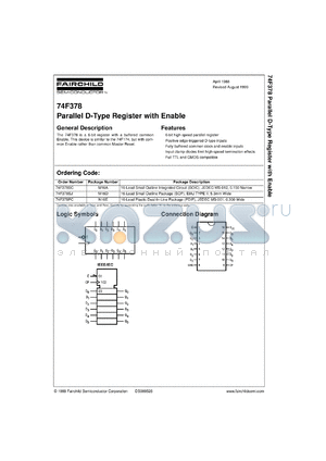 74F378SCX datasheet - Parallel D-Type Register with Enable