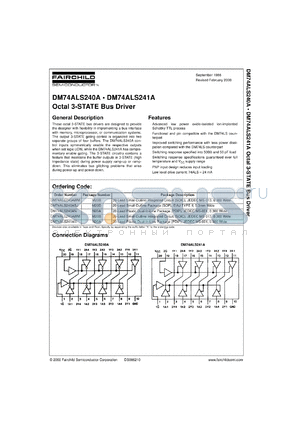 DM74ALS240ASJX datasheet - Octal 3-STATE Bus Driver