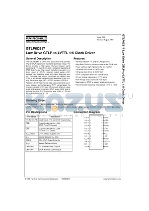 GTLP6C817MTCX datasheet - Low Drive GTLP-to-LVTTL 1:6 Clock Driver