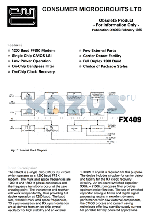FX409LV1 datasheet - Obsolete product-for information only